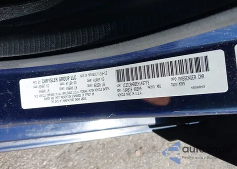 2014 Chrysler 200 Lx z USA, uszkodzony, nr VIN 1C3CCBAB8EN142773